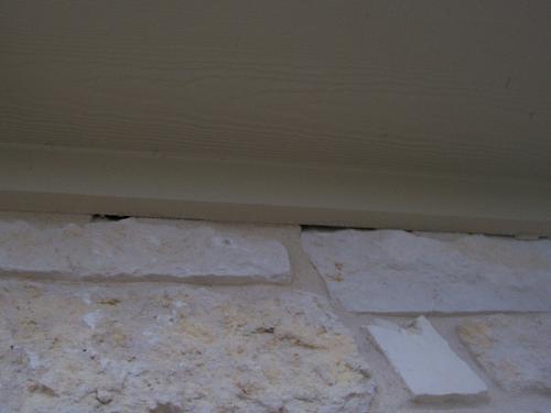 Mortar and caulking needed