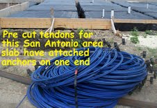 Precut post tension cables